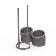 DURAVENT - ECOSTEEL+ 15 DEG OFFSET KIT- SS(2 ELBOWS & STRAP)