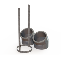 DURAVENT - ECOSTEEL+ 30 DEG OFFSET KIT- SS(2 ELBOWS & STRAP)