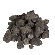 BLACK VOLCANIC ROCK - 10 LB BAGS