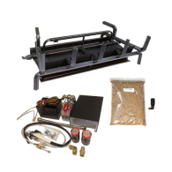 36" JUMBO SLIMLINE BRN W/ NG BATTERY ELE, REMOTE, LP CONV KT