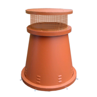 GLASGOW TERRA COTTA CHIMNEY POT, 32 HEIGHT