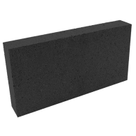 PABCO - 9 X 4-1/2 X 1-1/4 FIREBRICK SPLIT - BLACK
