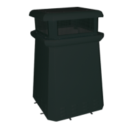 AMERICAN CHIMNEY- DORCHESTER ELEMETAL BLACK CHIMENY POT 32"