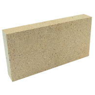 9 X 4-1/2 X  1-1/4 FIREBRICK SPLITS - CREAM