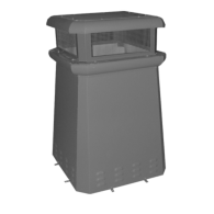 DORCHESTER ELEMETAL WEATHERED COPPER CHIMNEY POT, 32" HEIGHT